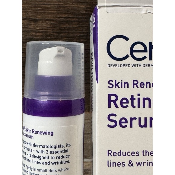 CeraVe Skin Renewing Retinol Face Serum – 1 oz | Stocking Stuffer Gift Idea - Picture 2 of 5